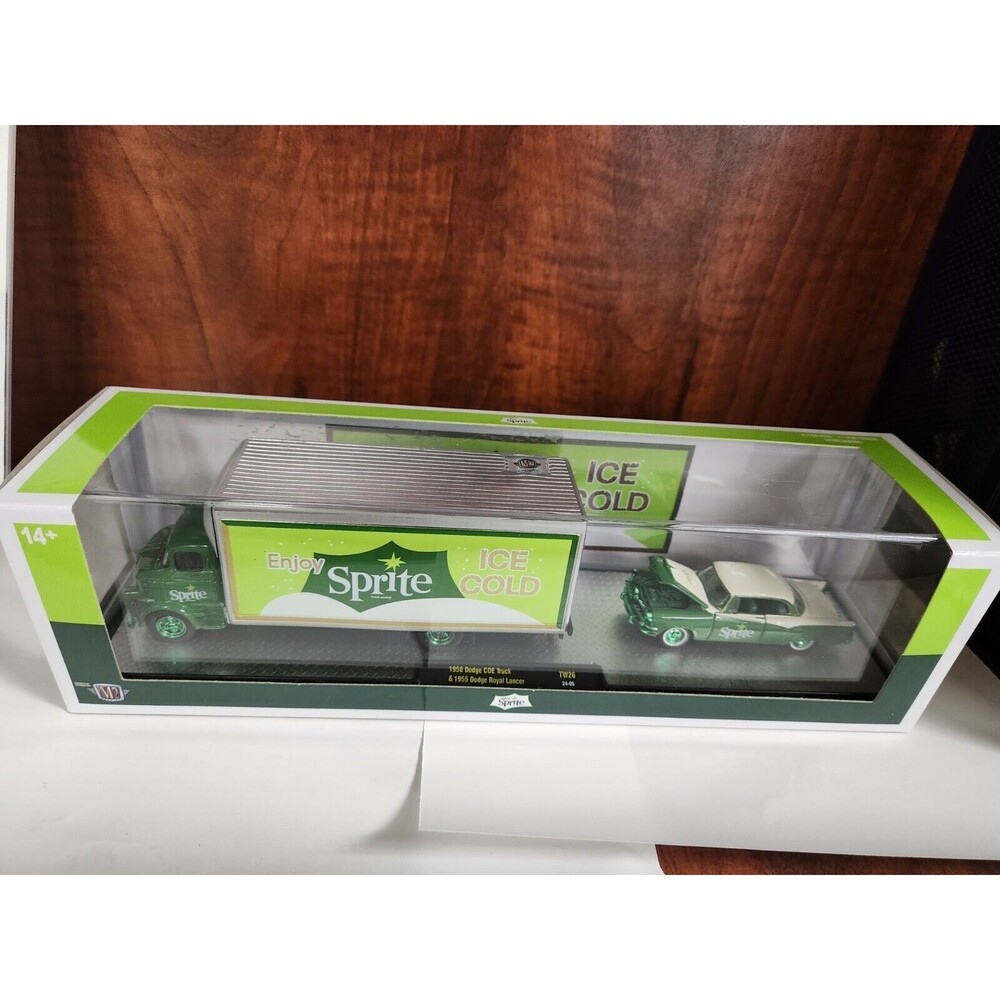 M2 Machines CHASE  Hauler 1958 Dodge COE Truck 1955 Dodge Royal Lancer
